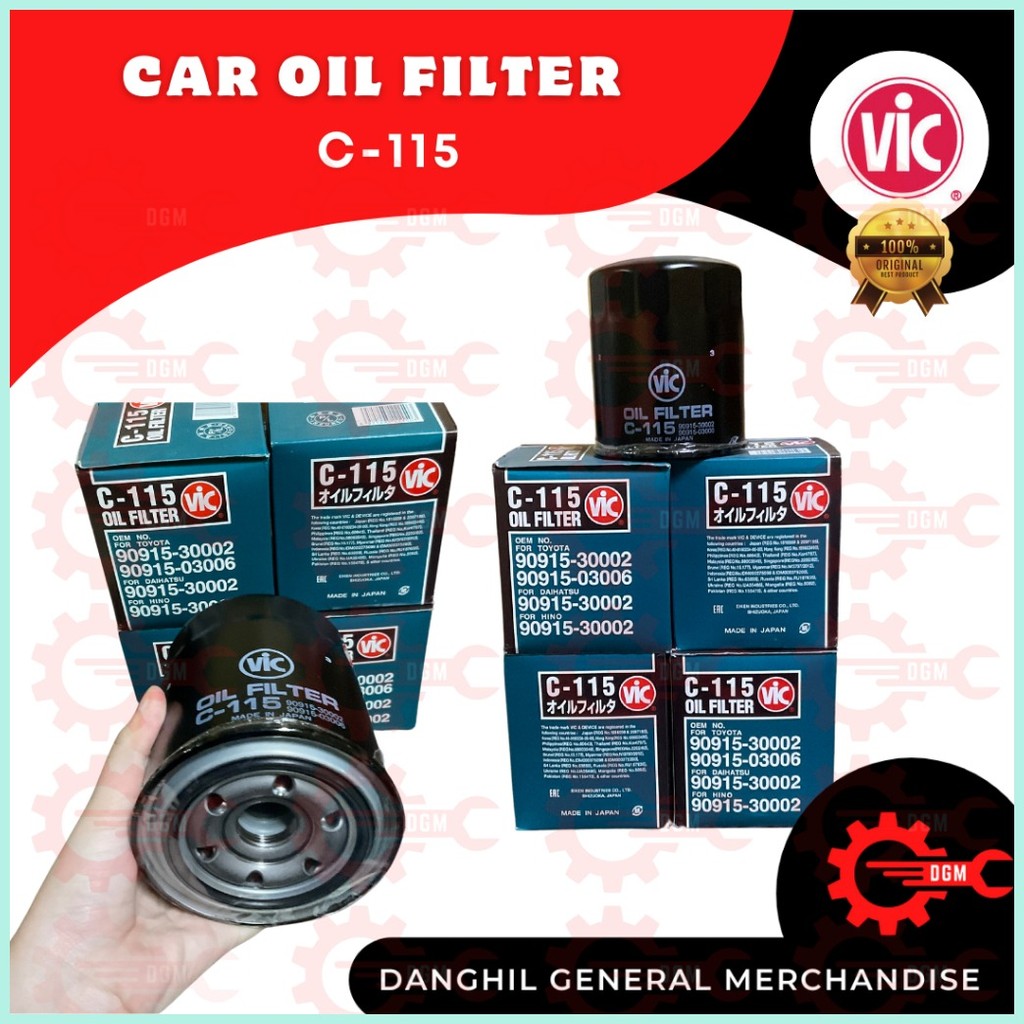 VIC Car Oil Filter - Made in Japan | Shopee Philippines