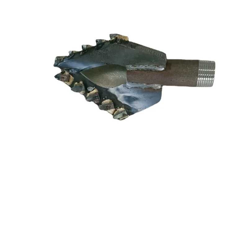 Small Water Well Drilg Rig ThreeWing Alloy Bit Soil And Sand Layers