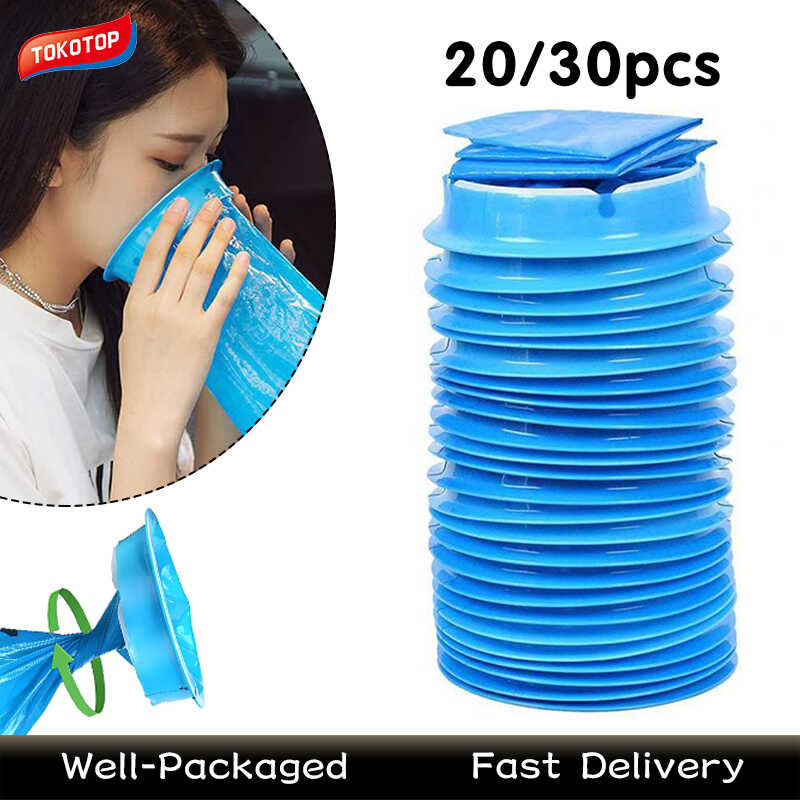 30pcs 1000ml Vomit Disposable Barf Puke Nausea Bags for Travel Plane