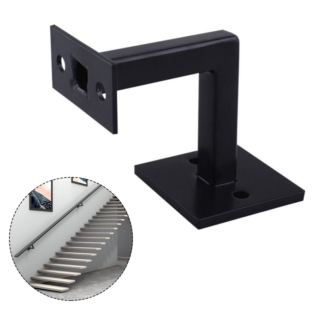 dailylife1.ph ️ Black Stair Handrail Bracket Bannister Wall Support