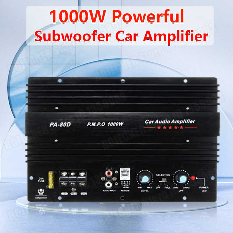 Pa80D 1000W Sound Amplifier Board Mono 12V Universal Auto Audio Power