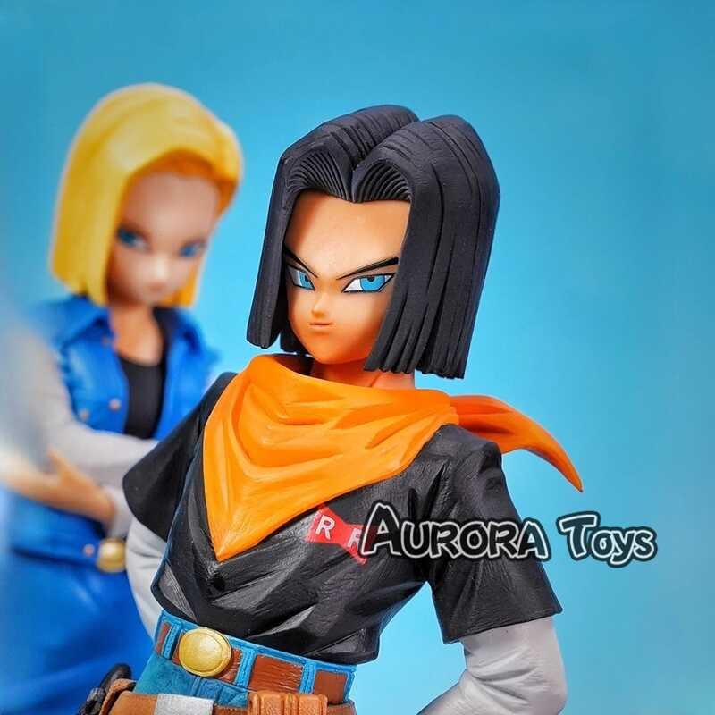 4 9.44In/24Cm Anime Dragon Ball Z Figure 18 And Android 17 PVC Action ...