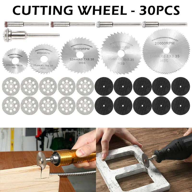 30PCS HSS Cutting Discs Grinding Disc Circular Saw Blade Woodworking