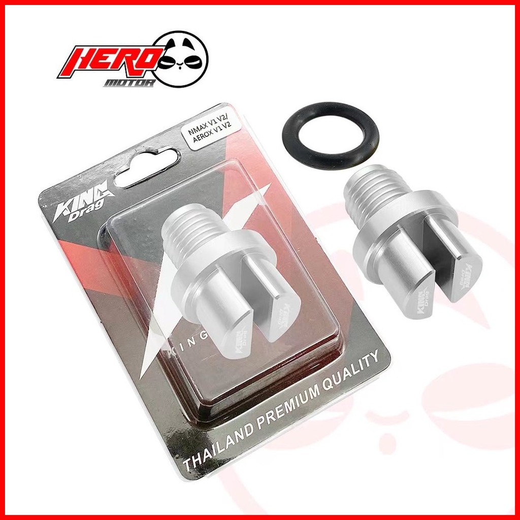 KingDrag CNC Gear Oil Cap For Nmax Aerox v1&v2 Plug And Play Shopee