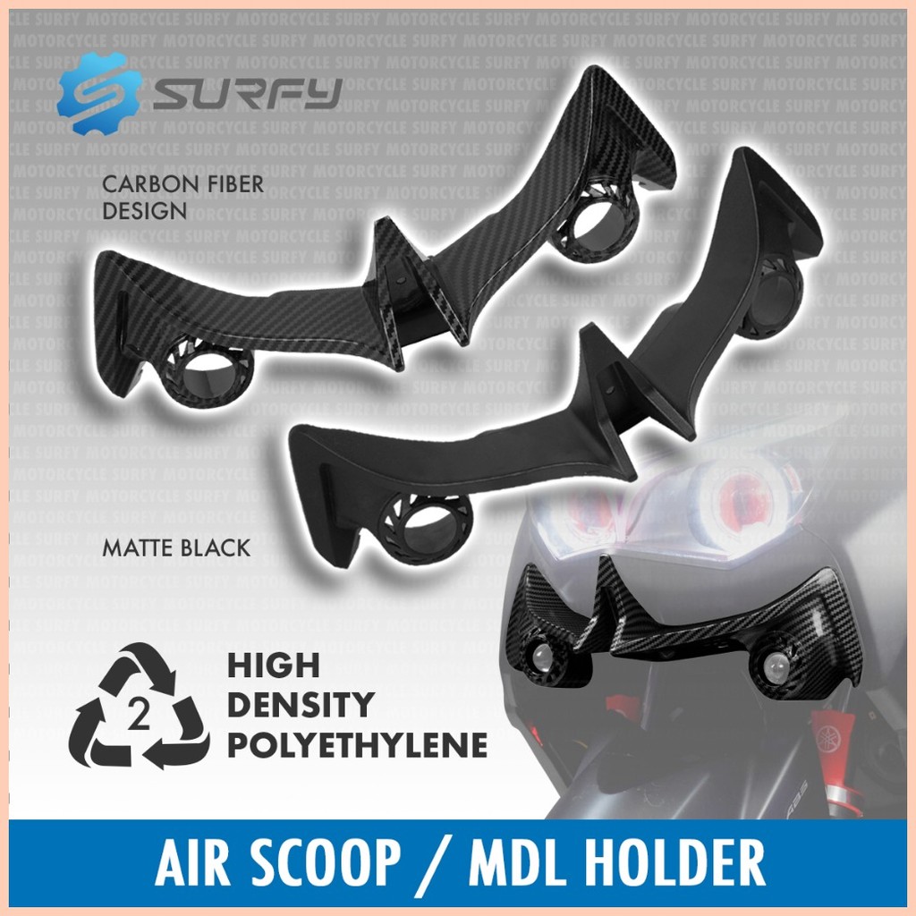 ☸ Nmax V2 Head Light Cover Winglet Airscoop Garnish Mini Driving Light