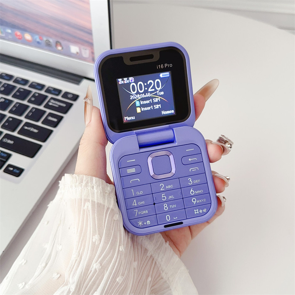 Small Foldable Mobile Phone Auto Call Record Speed Dial Dual 2G SIM ...