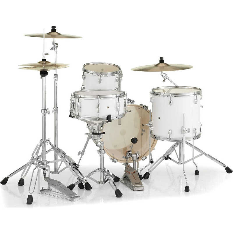 Pearl Midtown 4-Pc Compact Drum Set #33 Pure White (Cymbals Not ...