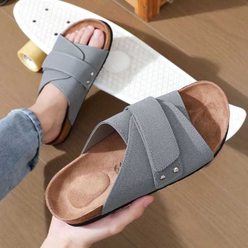 Authentic SHUTA Spring And Summer New Cork Slippers Men Couple Men's ...