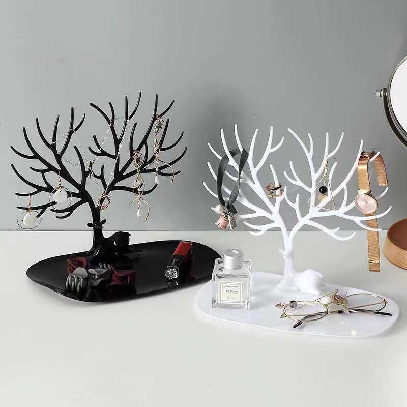 Tree-shaped Jewelry Key Holder Ornament Earring Necklace Storage ...