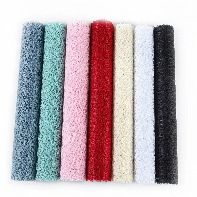 Flower Wrapping Mesh Paper Iregular Hollow Net Wrapper Floral Bouquet ...
