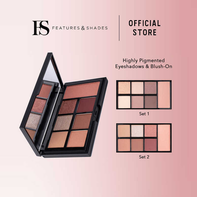 FS On The GO Eyeshadow & Blush-On Palette (Pigmented Colors, Compact ...