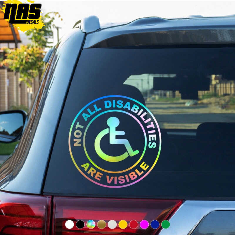 2025 Hindi lahat ng mga kapansanan ay makikita ang PWD Signage DECAL ...