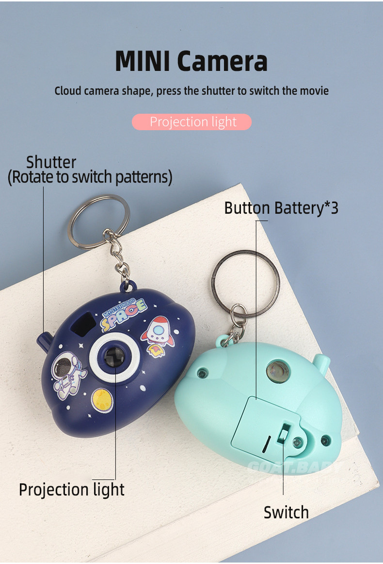 Mini Camera Projector Dinosaur Montessori Educational Toys for Kids ...