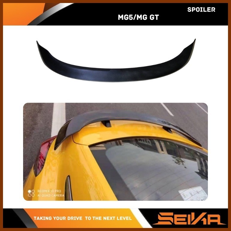 ⏏ MG5/ MG GT Sedan Rear Wing Spoiler (Primer Black) | Shopee Philippines