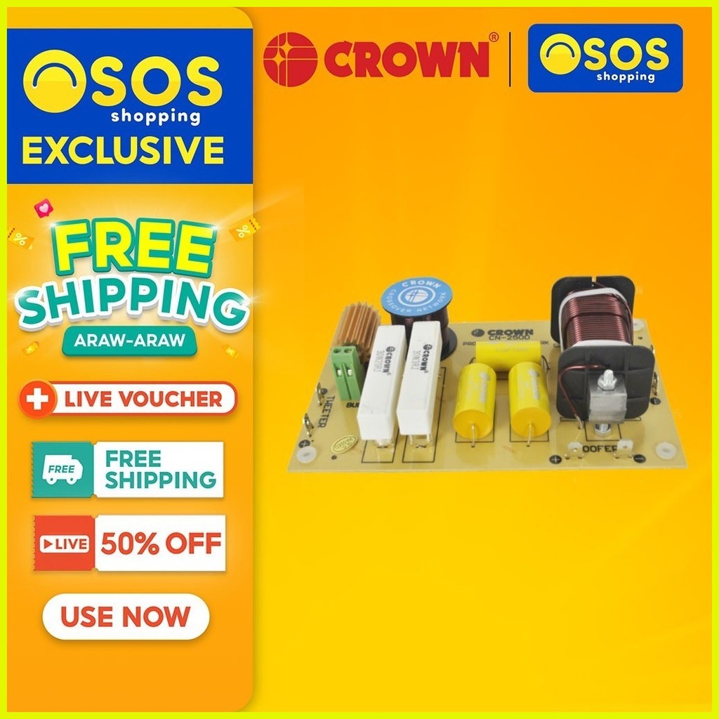 CROWN Original 500W 8 Ohms 2 Way Dividing Network Crossover 2-Way CN ...