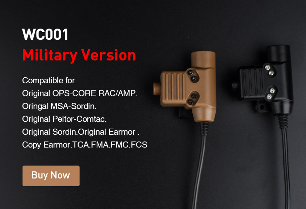 Kenwood U94 Airsoft For RAC TMC COMTAC Headset 7 Plug PTT | Shopee ...