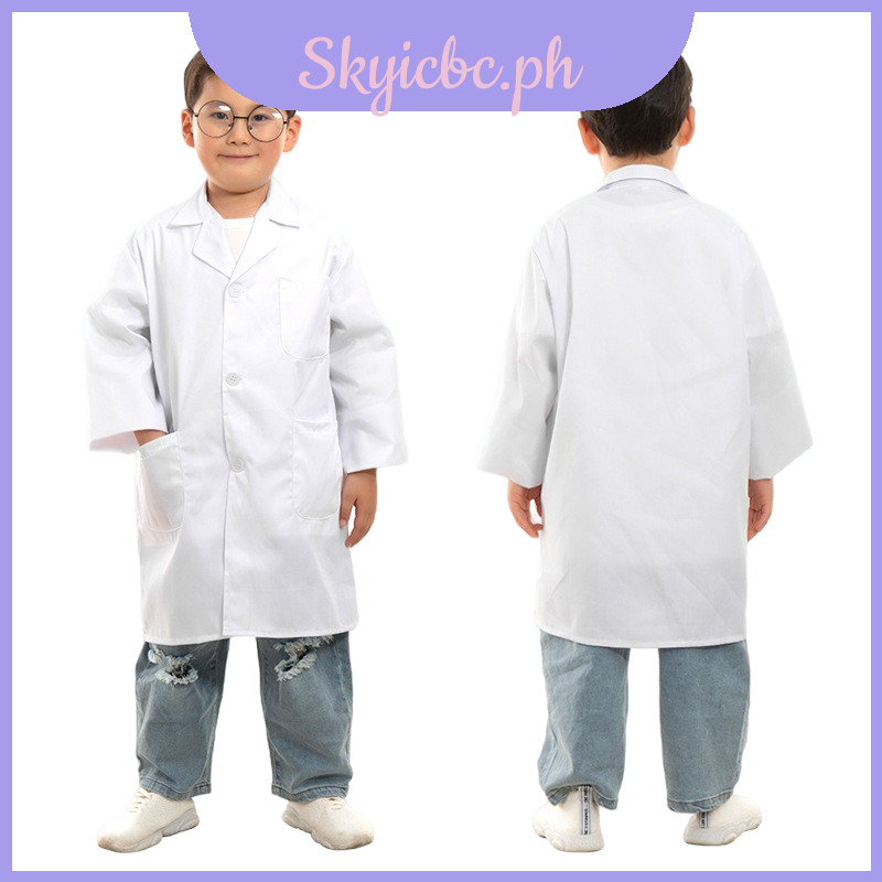 Medical Lab Child's Coat For Roleplay And Science Experiments Soft