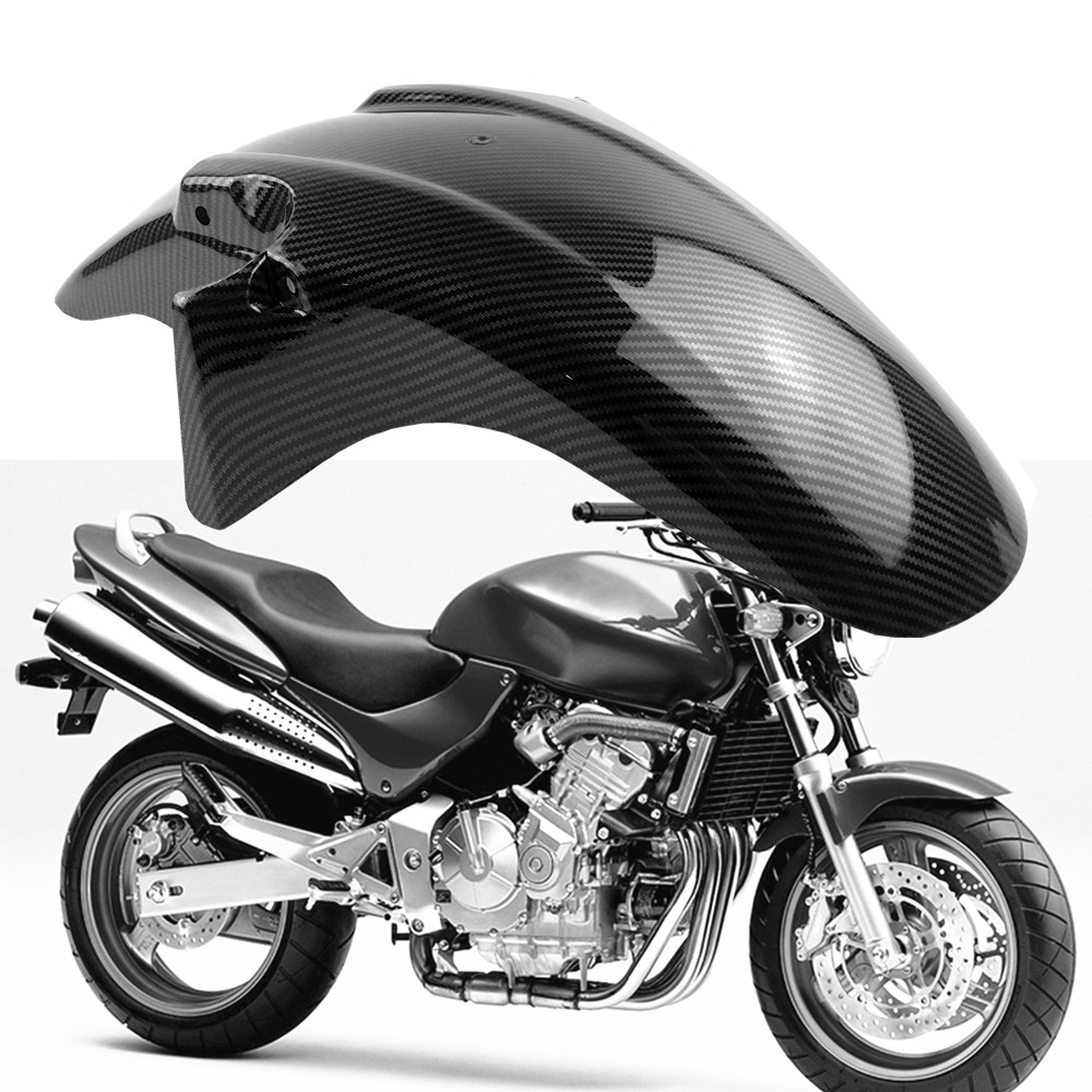 Parafango Anteriore Per Honda CB250F, CB600F, CB900F, CB1300 E Hornet – In ABS, Anti-fango, Colore Nero, Montaggio Senza Fori