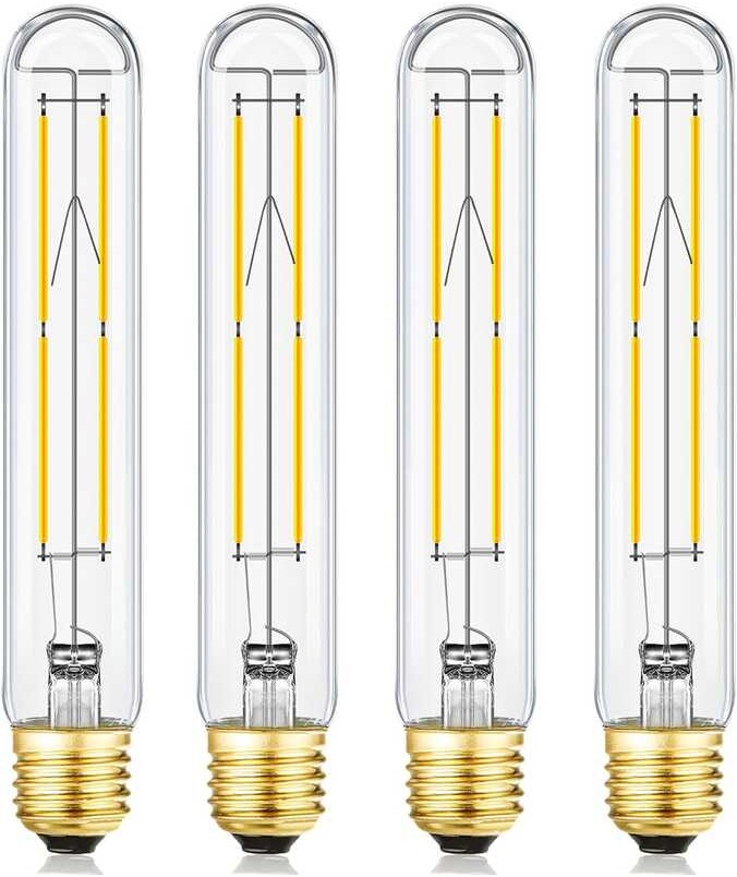 LED Bulb 8W Dimmable E26 Socket Tubular Bulb 4000K Daylight White 75W ...