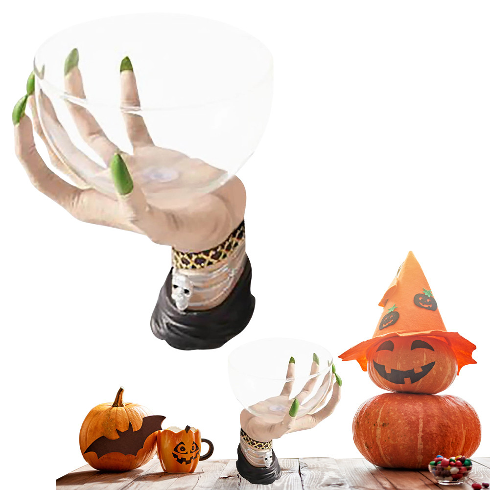 ♀ Witch Hand Resin Snack Basket Creative Candy Fruit Bowl Holder