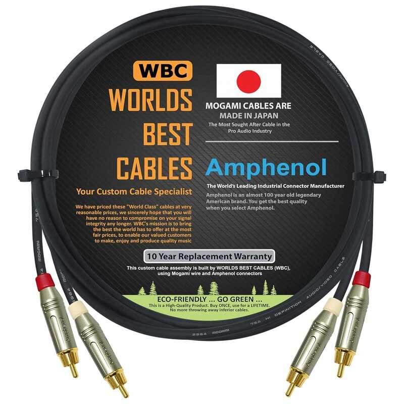 CABLES WORLD BEST 3Foot High Definition Audio Interconnect Cable