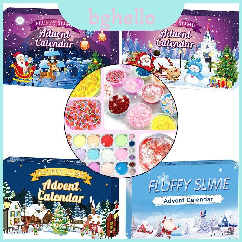 Fluffy Slime Advent Calendar 24 Days Countdown For Kids And Girls
