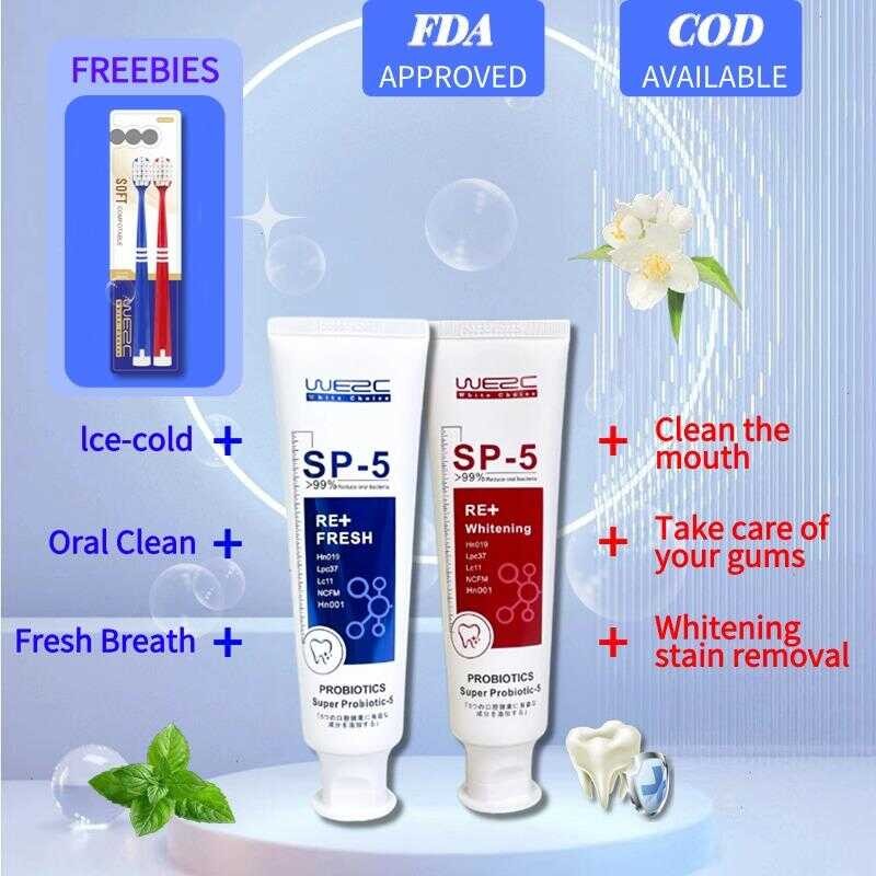 E25 We2c Sp-5 Whitening Toothpaste, Probiotics, Oral Cleansing, Stain ...