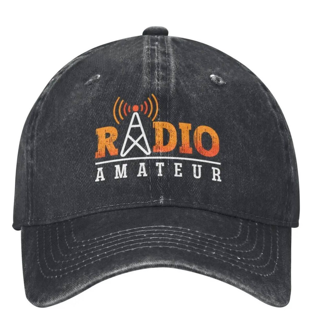 Unisex Ham Radio Amateur Loves Hats Vintage Distressed Washed Antenna ...