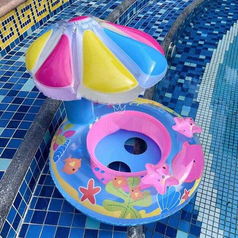 Baby Swimming Boat With Umbrella Cover Inflatable Salbabida Floater ...