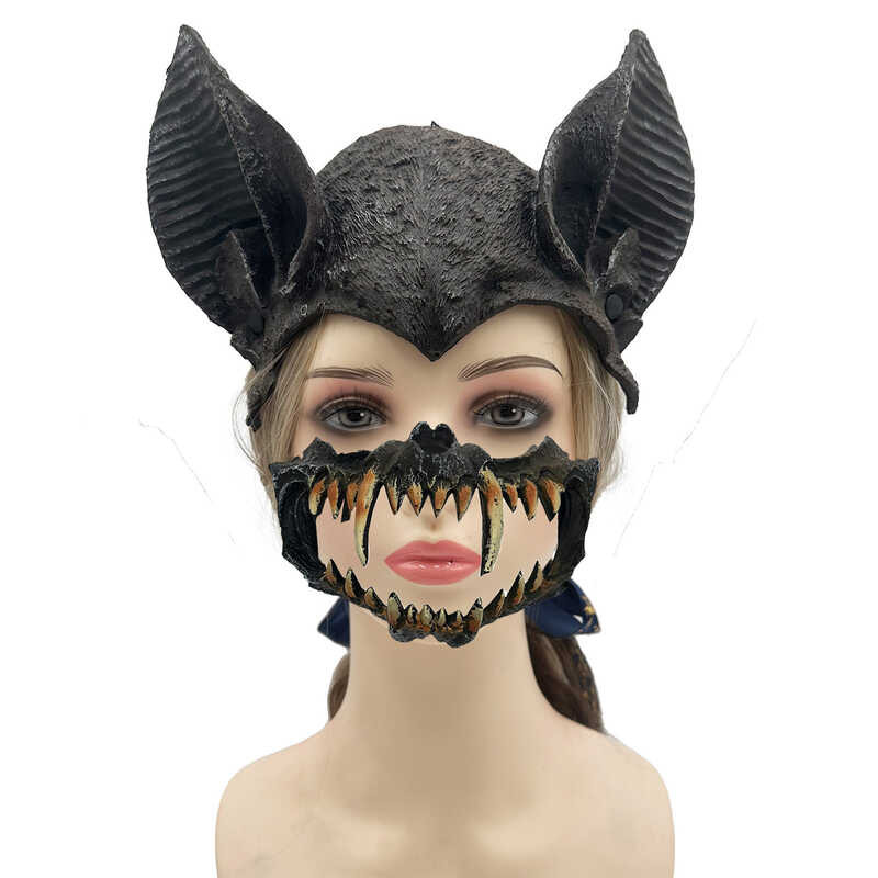 Halloween Bat Set Mask Animal Mask Carnival Party PU Mask Cosplay Prop ...