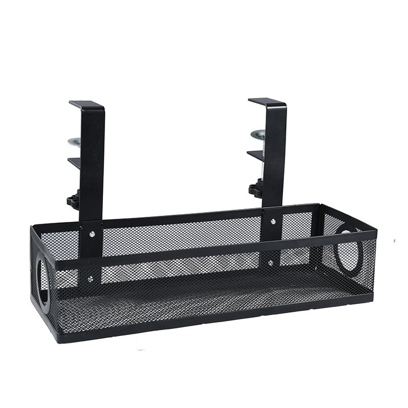 Wire Organizer Under Table Storage Rack Cable Management Tray Desk ...