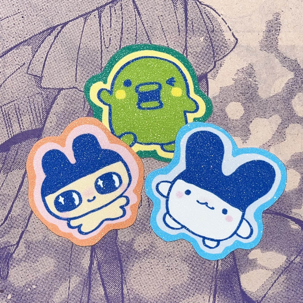 tamagotchi sticker set ( mametchi / kuchipachi / mimitchi ) | Shopee ...