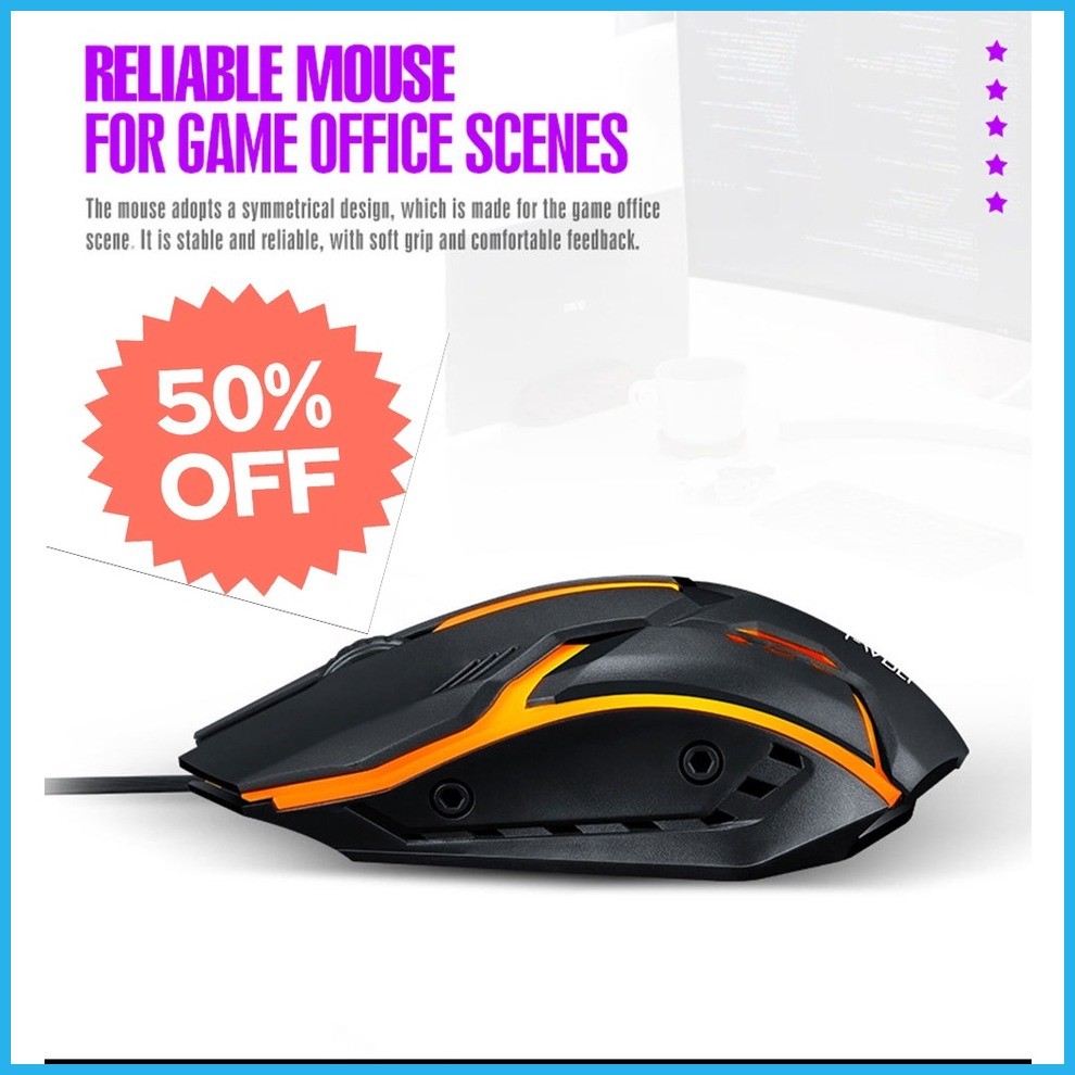 ۩ USB Wired Gaming Mouse High Performance Mouse With LED lights For ...