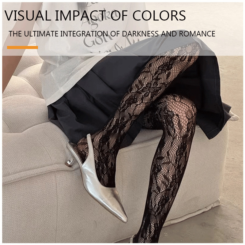 Fishnet Stockings - Gothic Spider Web Design - Black Silk | Shopee ...