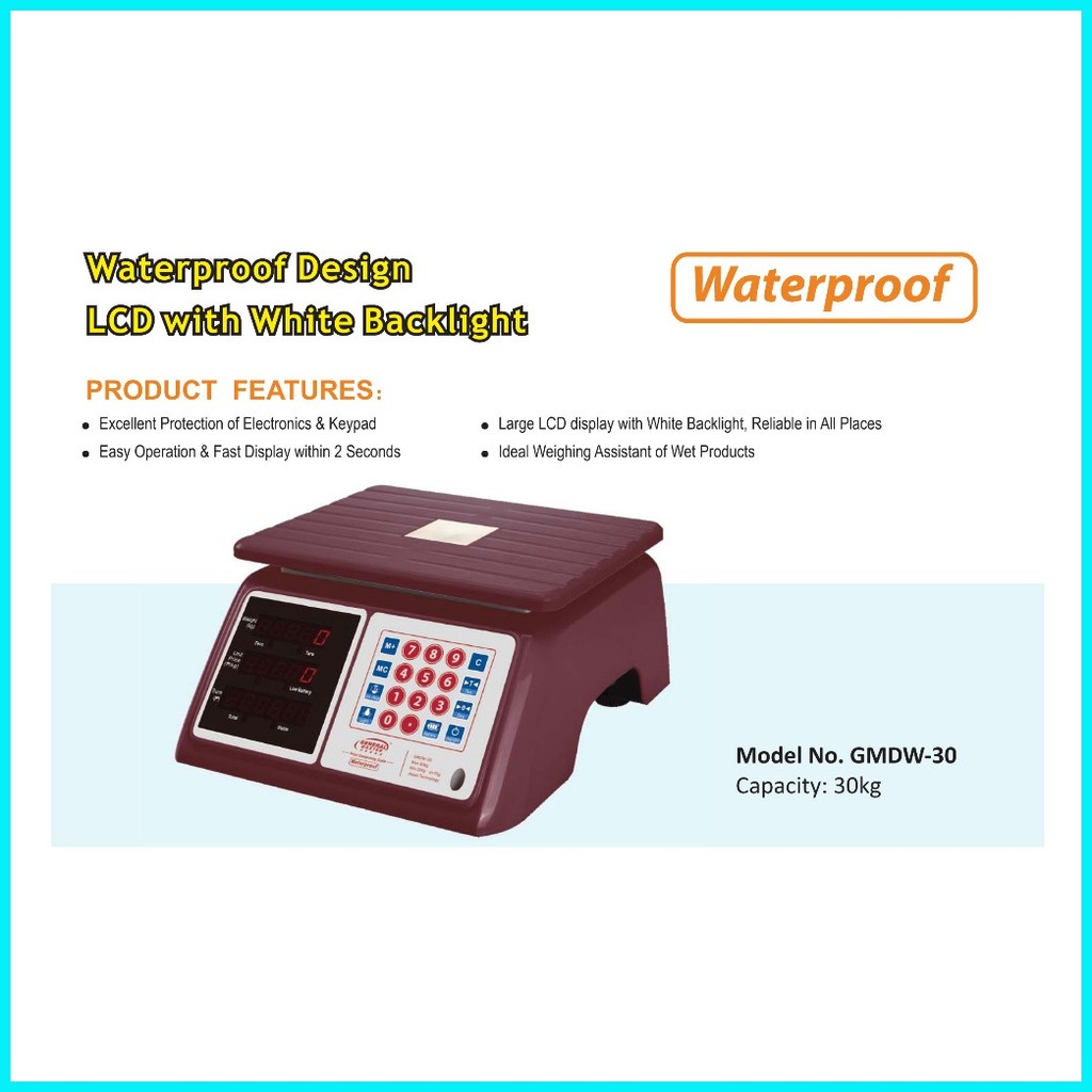 Waterproof Price Computing Digital Scale 30kg | Shopee Philippines