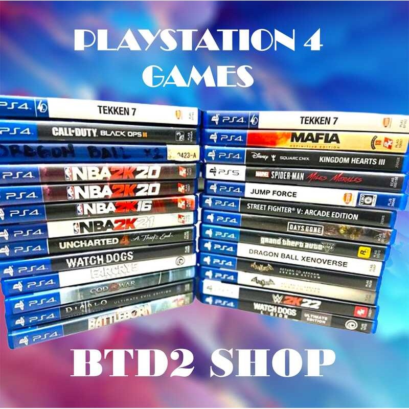 Playstation 4 Games (PS4 Games) GTA5, Red Dead Redemption 2, Last of us