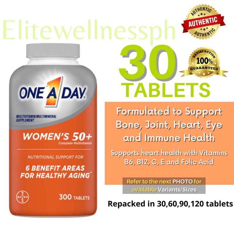 30 Tablets - Isang Araw Kababaihan 50+ Magandang Advantage Multivitamin ...