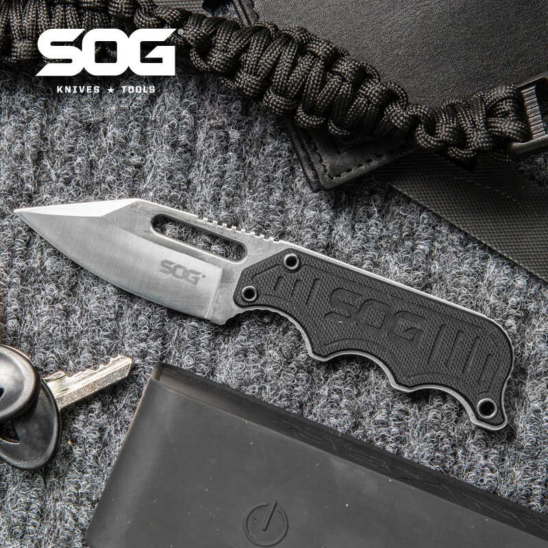 Instinct Neck SOG Fixed Knife Portable Tactical Pocket Knives Outdoor ...
