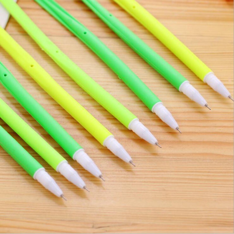 3pcs / More Cute Office Decoration Soft Rubber Plant Flower Pen Design