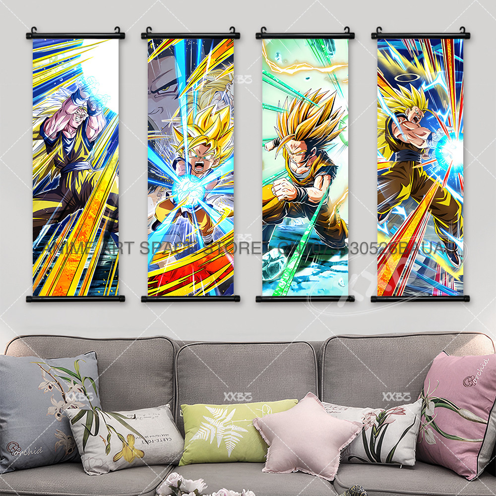 Dragon Ball GT Hanging Painting Super Saiyan Home Room Decor Goku Wall ...