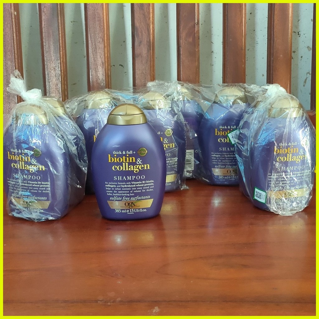 ۩ OGX thick & full + Biotin & Collagen Shampoo 385ml Shopee Philippines