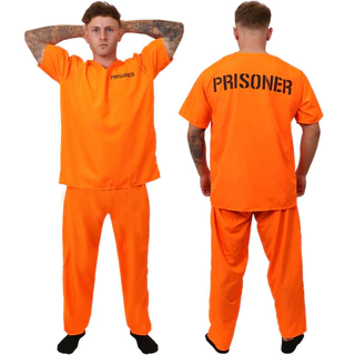 Halloween costume prisoner jumpsuit deals