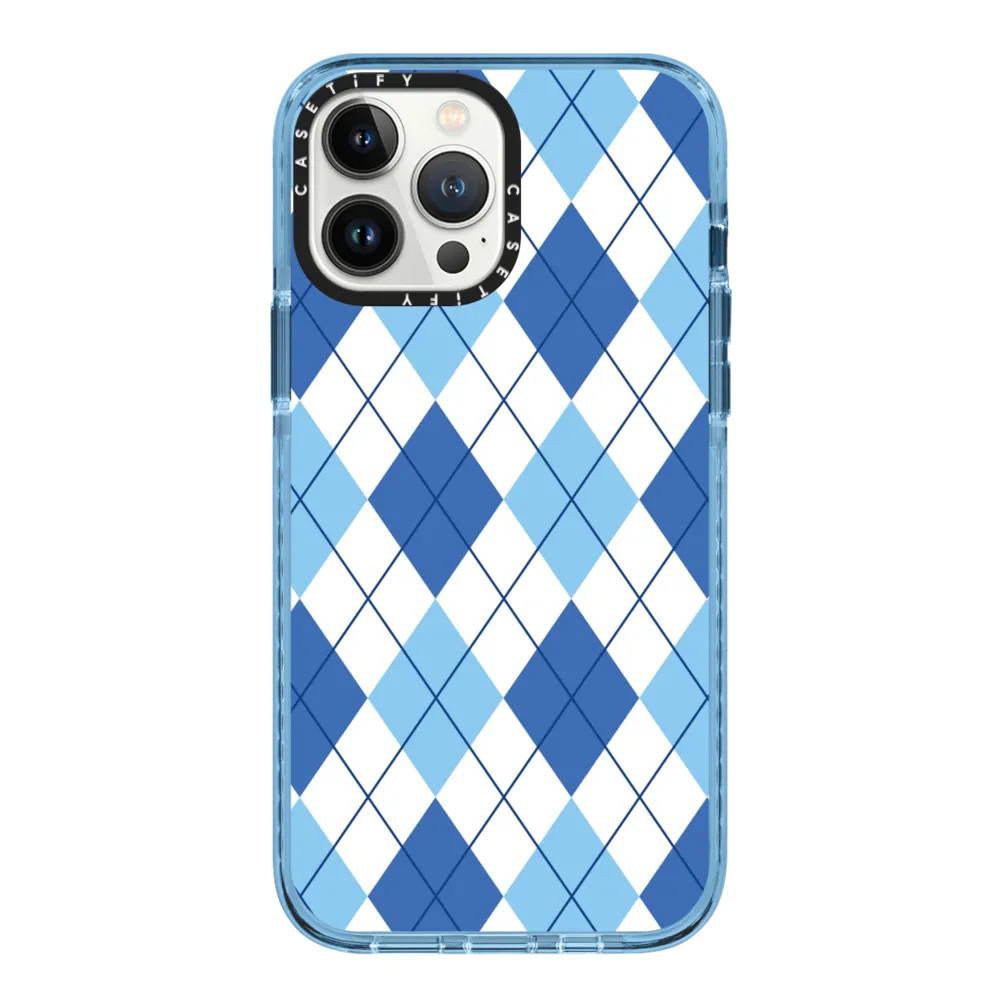 Casetify Seventeen WONWOO ARGYLE BLUE Soft TPU Silicone Rubber Case