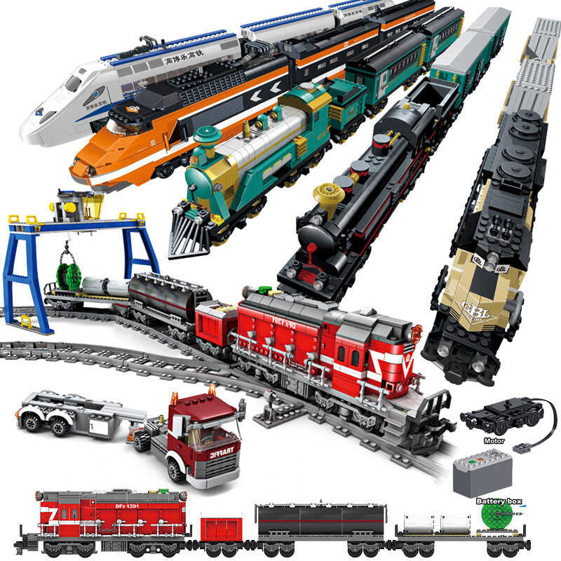Control City Remote Harmony High-Speed Rail Electric Car Building Bloc ...