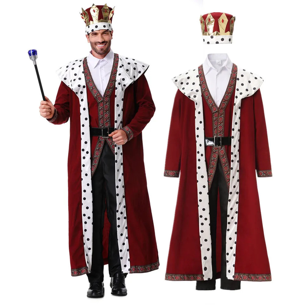 § Adult Medieval King Arthur Costumes For Men Cosplay Halloween
