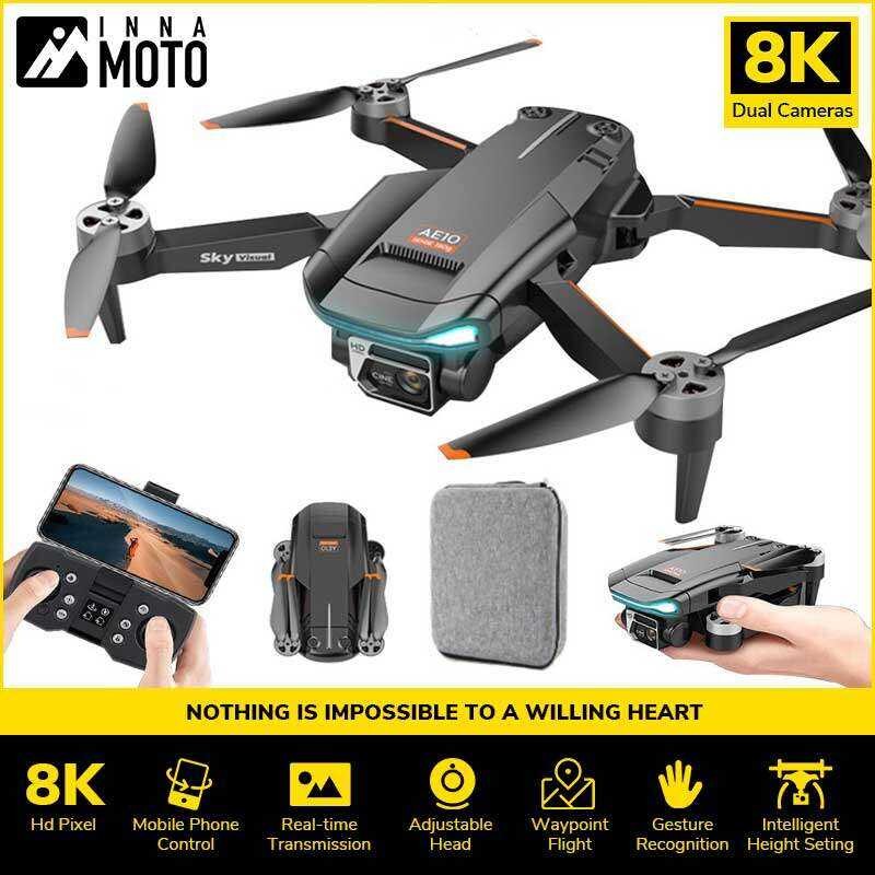 NEW Ae10 MINI Drone Brushless Motor ESC 8K Profesional HD 90 Degree ...