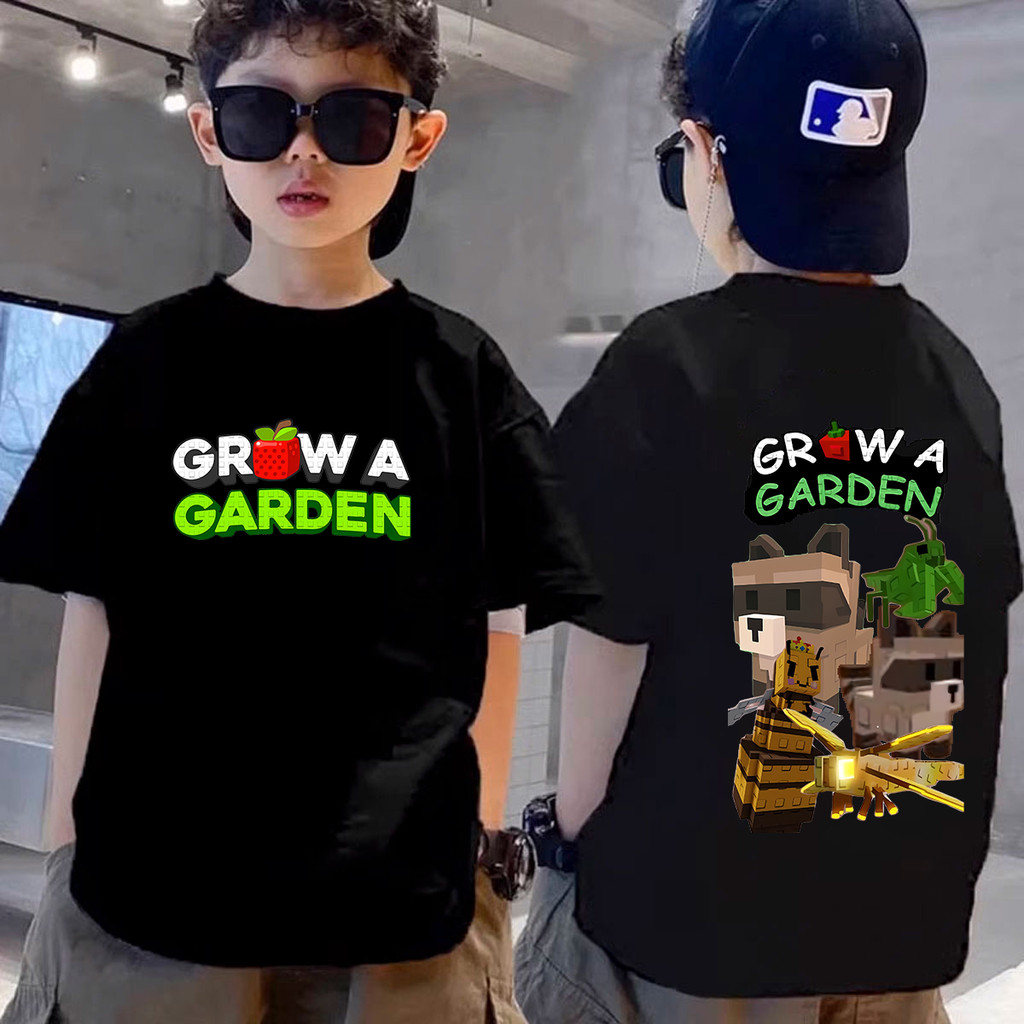 GROW A GARDEN Roblox Game Tshirt For Kids 1-11Years Cotton Round Neck ...