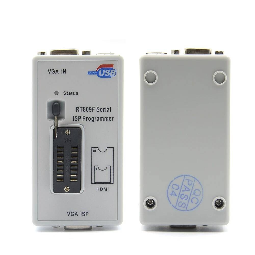 RT809F EMMC Serial ISP Programmer VGA LCD with RT-SOP8-A Simple Adapter ...