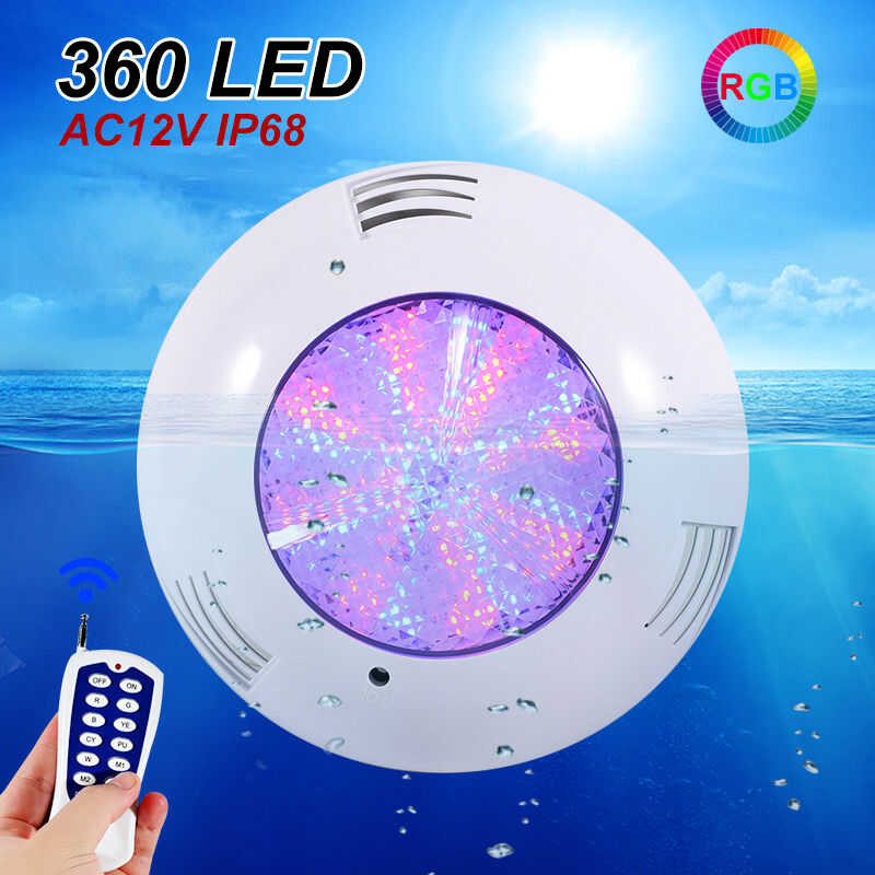 Swimming Pool Light Underwater Decor RGB LED Dimmable Ip68 Waterproof ...