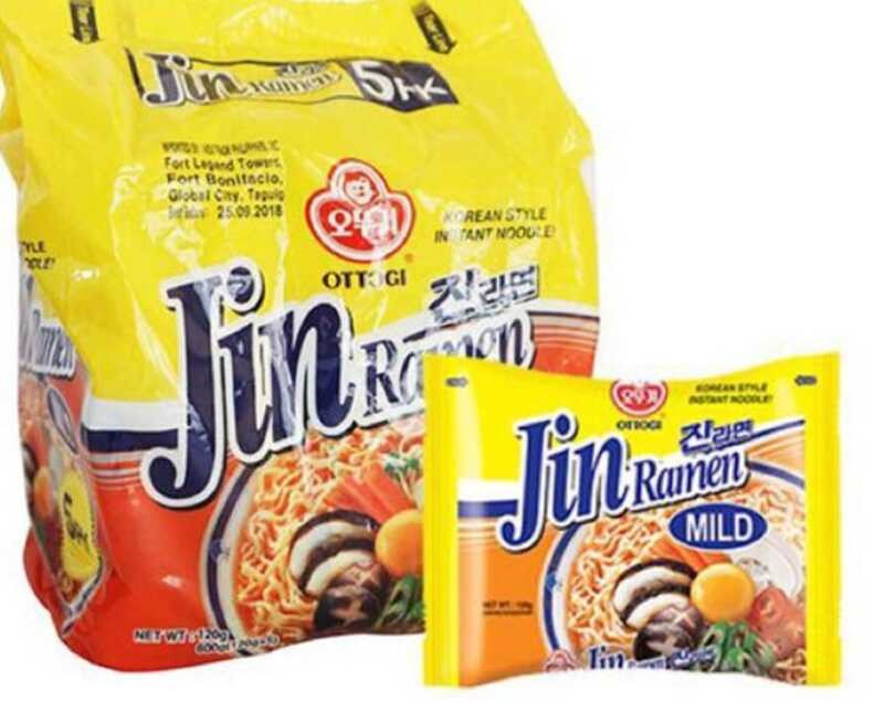 JIN RAMEN KOREAN INSTANT NOODLE (Hot SPICY / MILD Flavor) 1Pack (5Ea ...